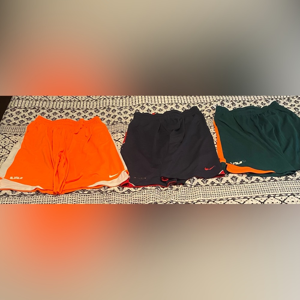 Lebron basketball shorts sz XL & L